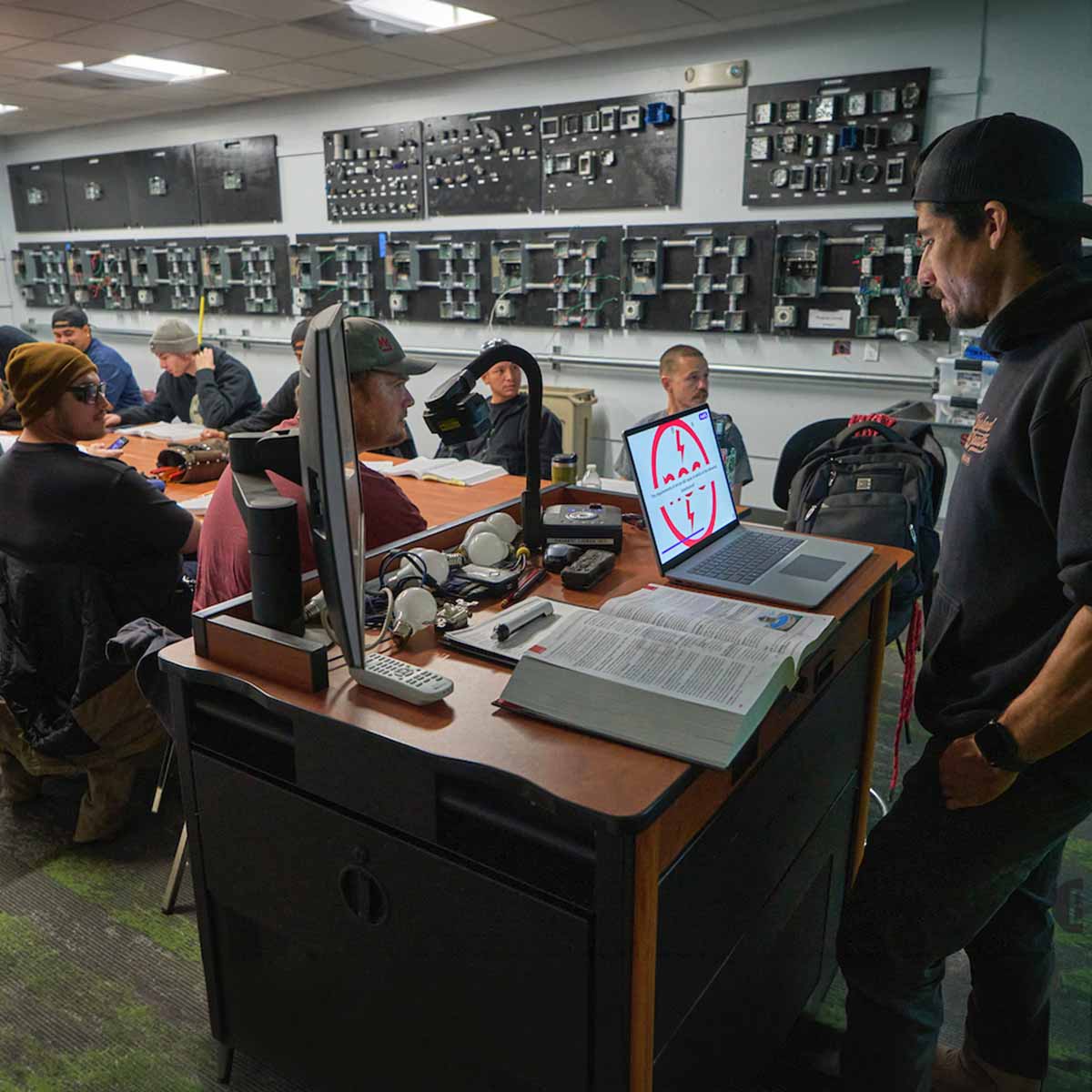students in a classroom